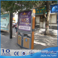 Free standing energy-saving Led advertising board with trash bin